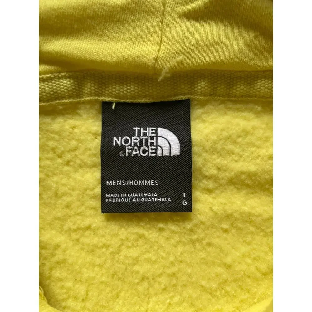 The North Face Mens/Teen Yellow Sweatshirt Size Large Hoodie Oversize Dopamine